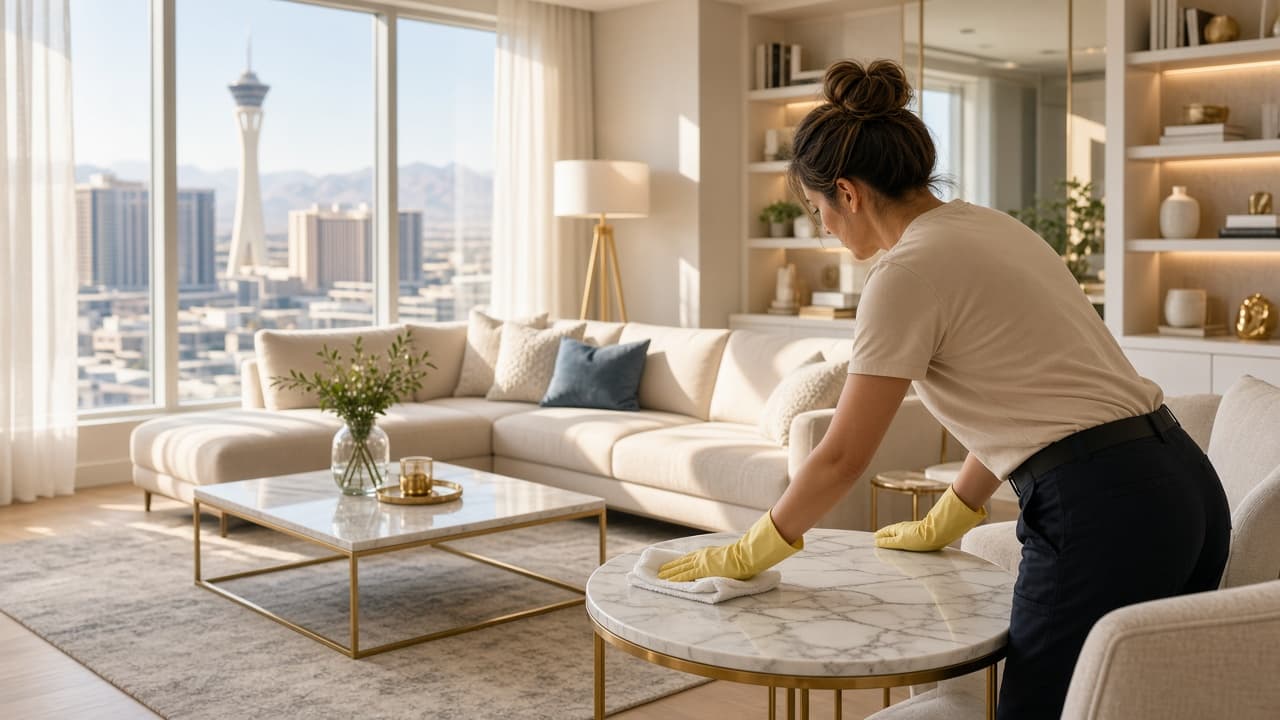 Clean, bright residential interior