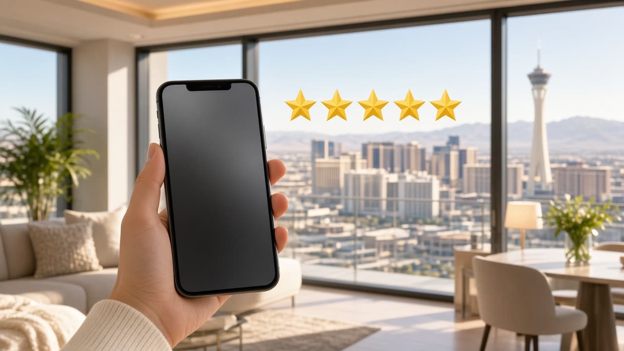 Five-star ratings on a phone